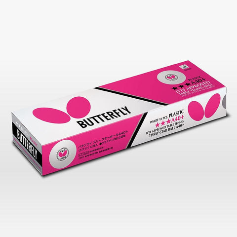 BUTTERFLY 3-STAR A40+ BALL ( 1 dozen )